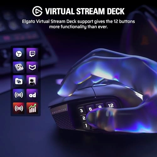 SCIMITAR ELITE RGB MMO Gaming Mouse - Wireless