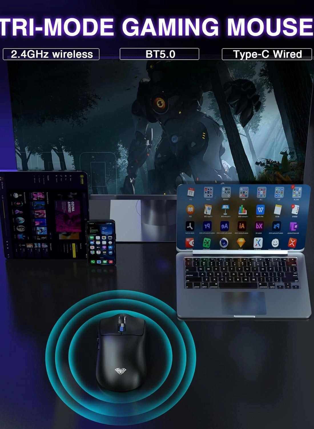 SC580 Gaming Mouse - Wireless