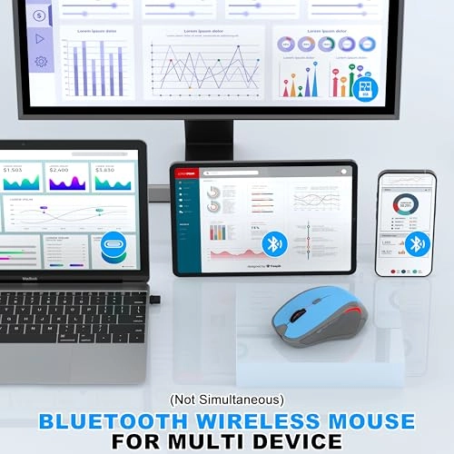 Rechargeable Silent Slim Mouse - Bluetooth