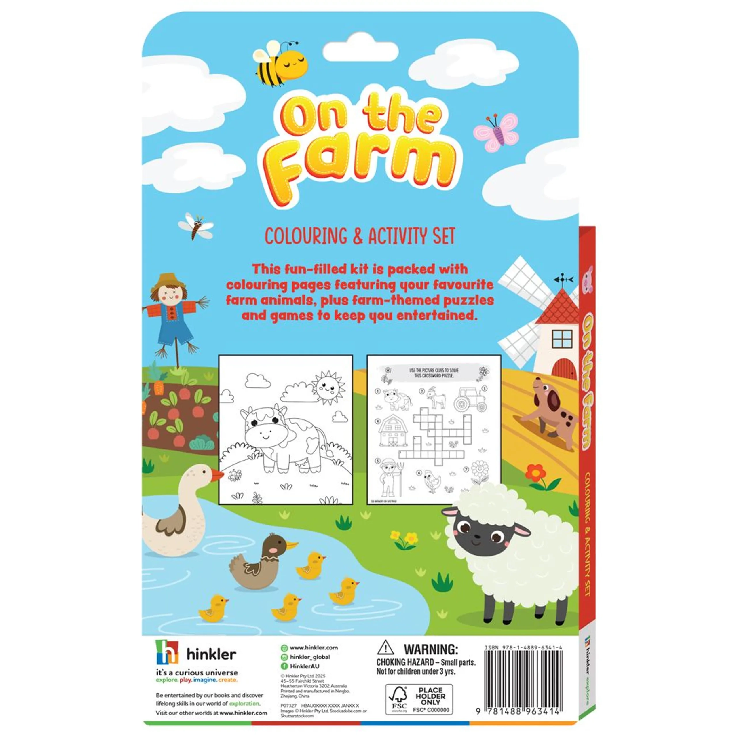 Aussie Animals Colouring & Activity Set - 5-pencil set pencil toppers