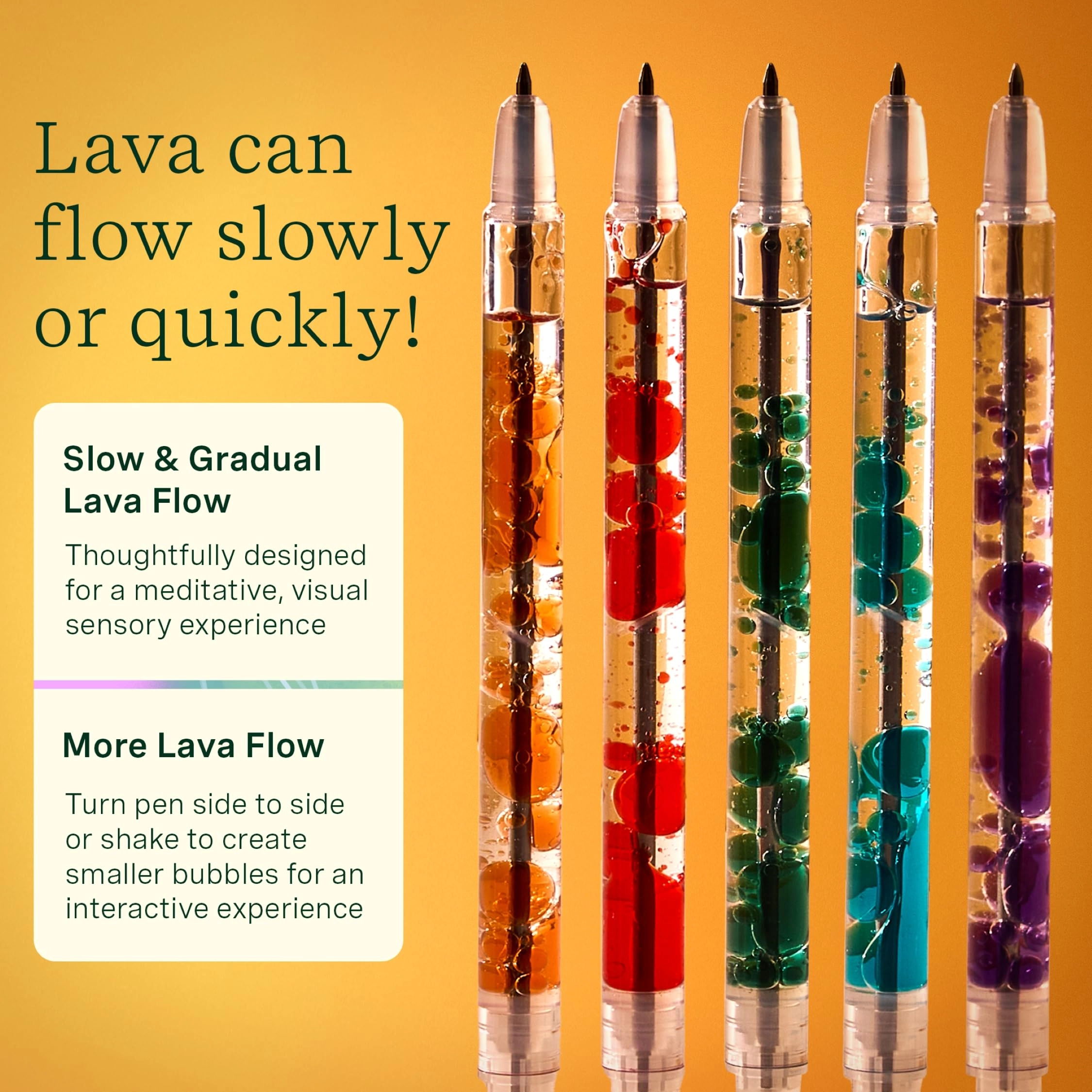 Scented Lava Gel Pen - 5-Pack 0.5mm