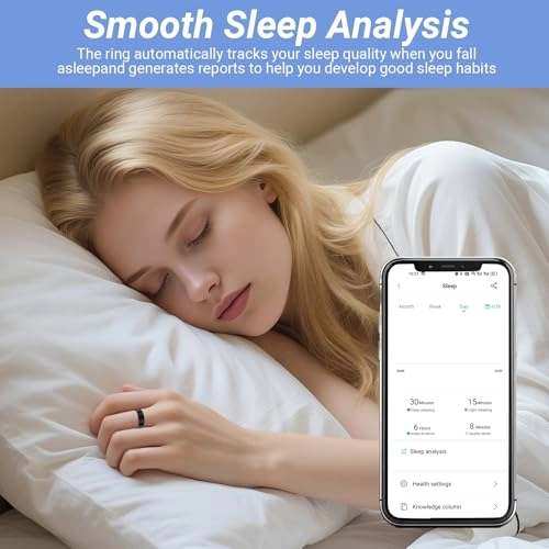 Smart Ring - 9# Gold Heart Rate Blood Oxygen