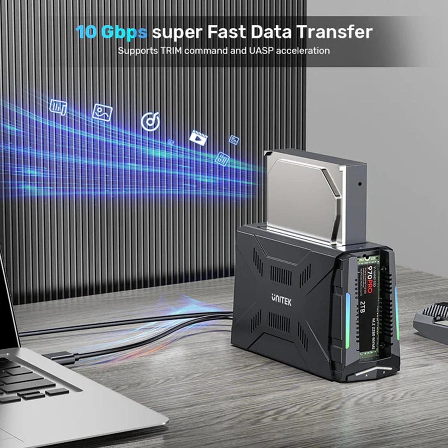 USB-C Enclosure Docking Station - USB-C SATA and PCIe 2.5”/3.5”