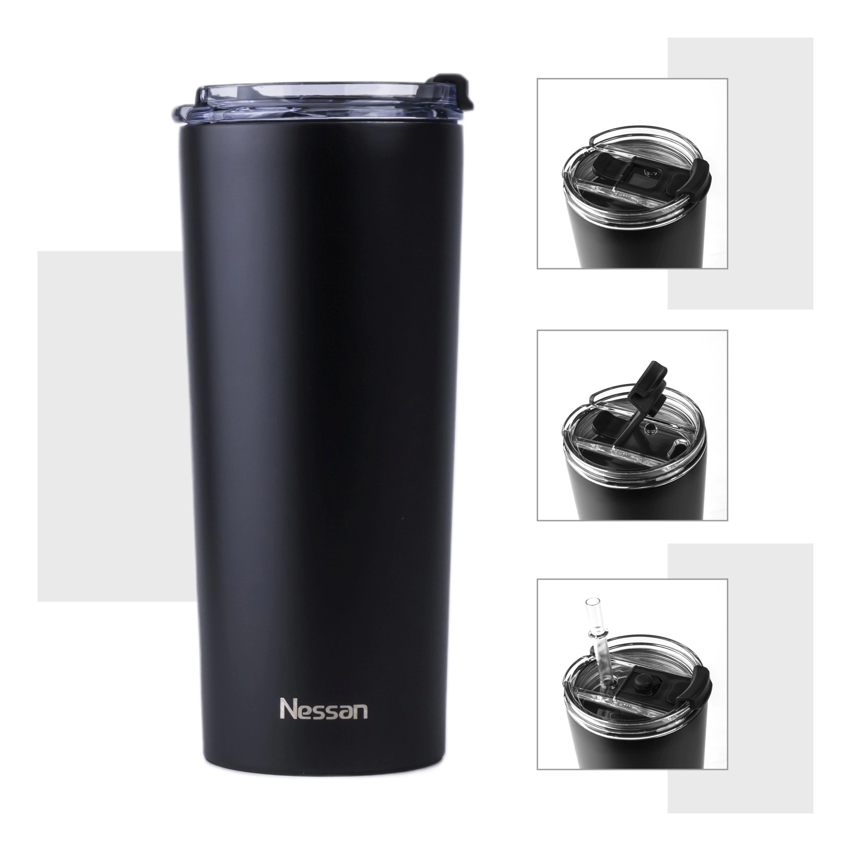 Stainless Steel Double Wall Vacuum Mug - 600ml