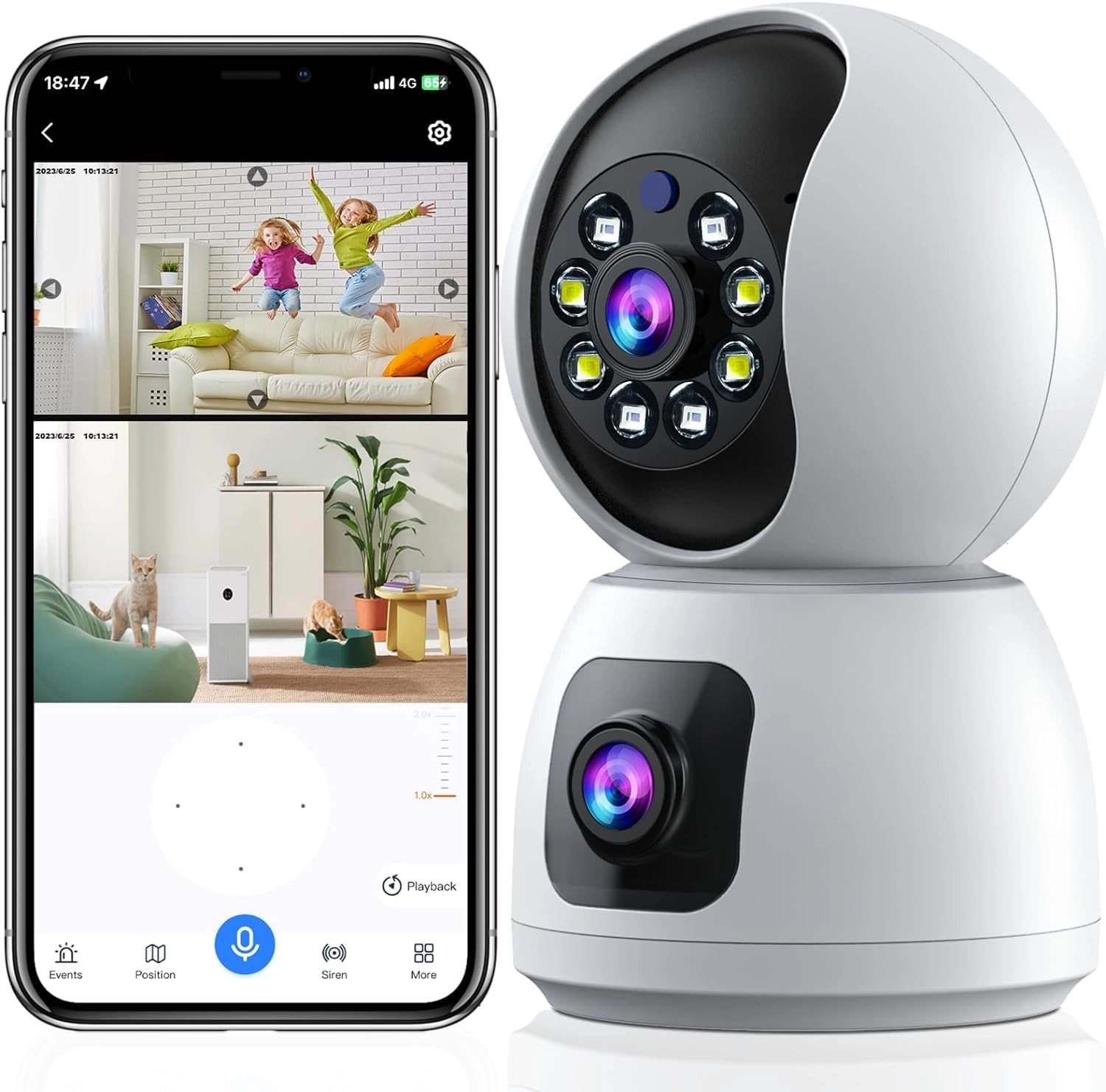 LIXES Indoor Security Camera 4MP
