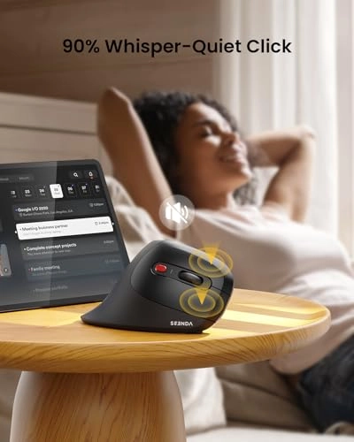 Ergonomic Vertical Mouse - Bluetooth, USB