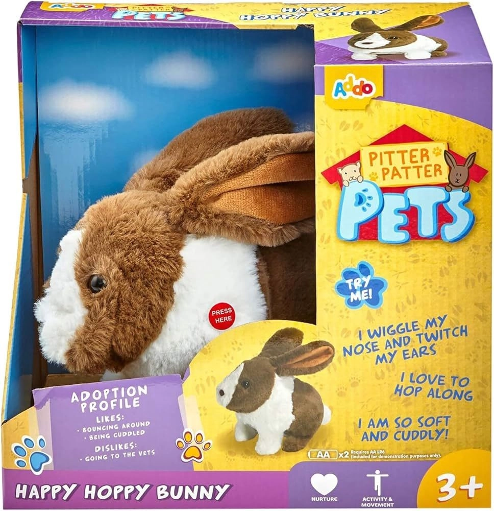 Bunny Pitter Patter Happy Hoppy 25 cm Plush - Sound effects