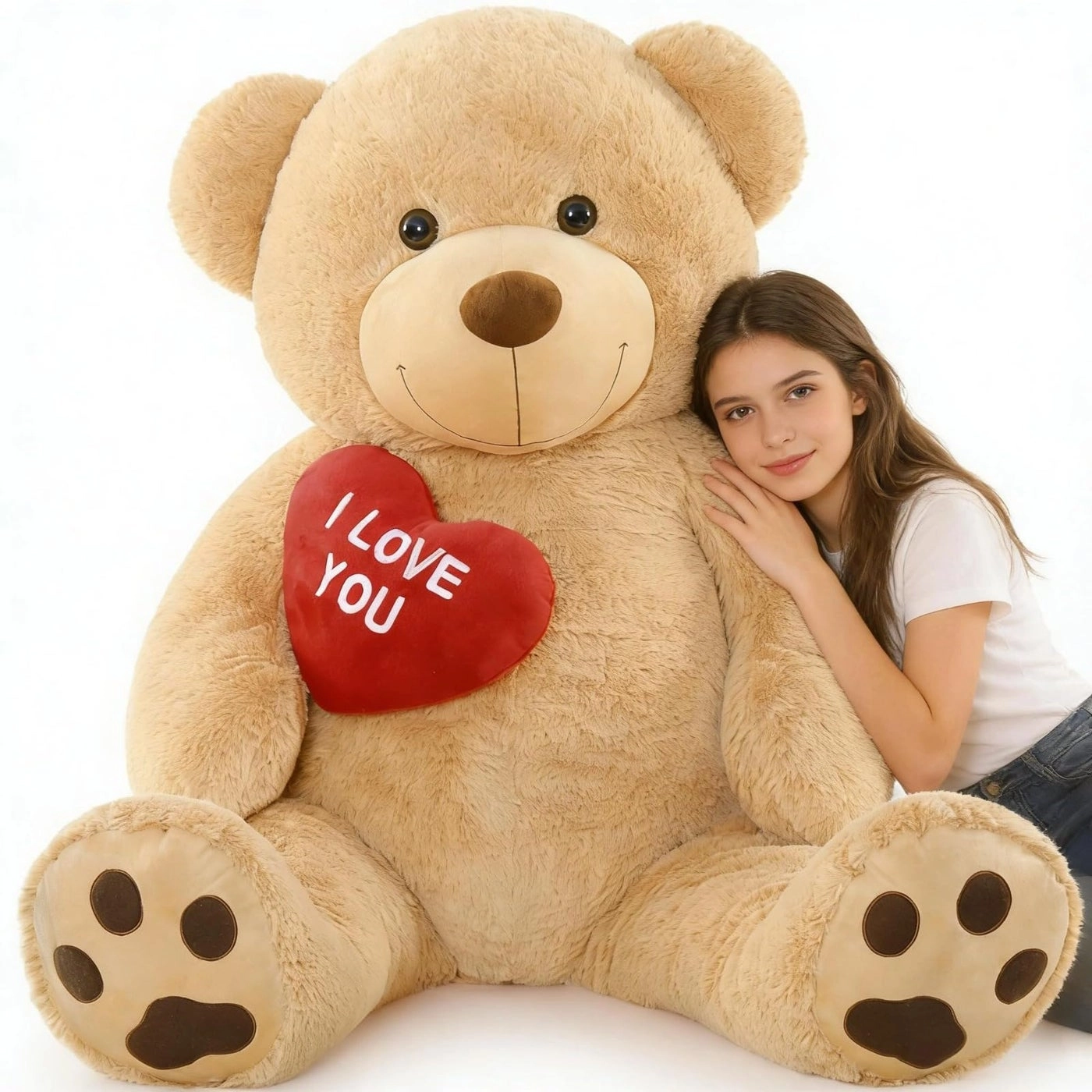 I Love You Teddy Bear - 152 cm