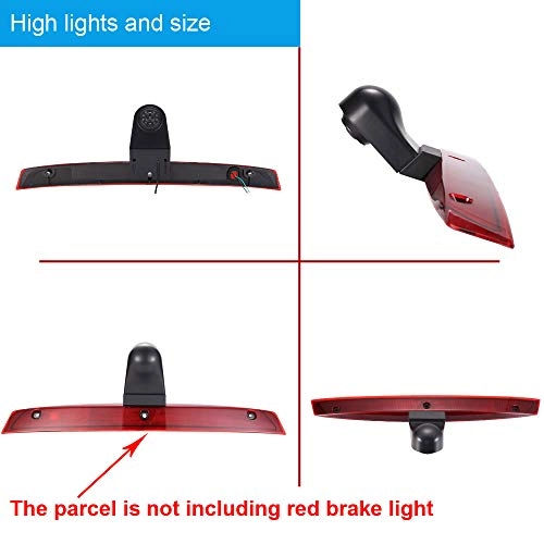 Brake Light Reversing Camera + Rear View Mirror Monitor - Night vision 628 x 586 pixels