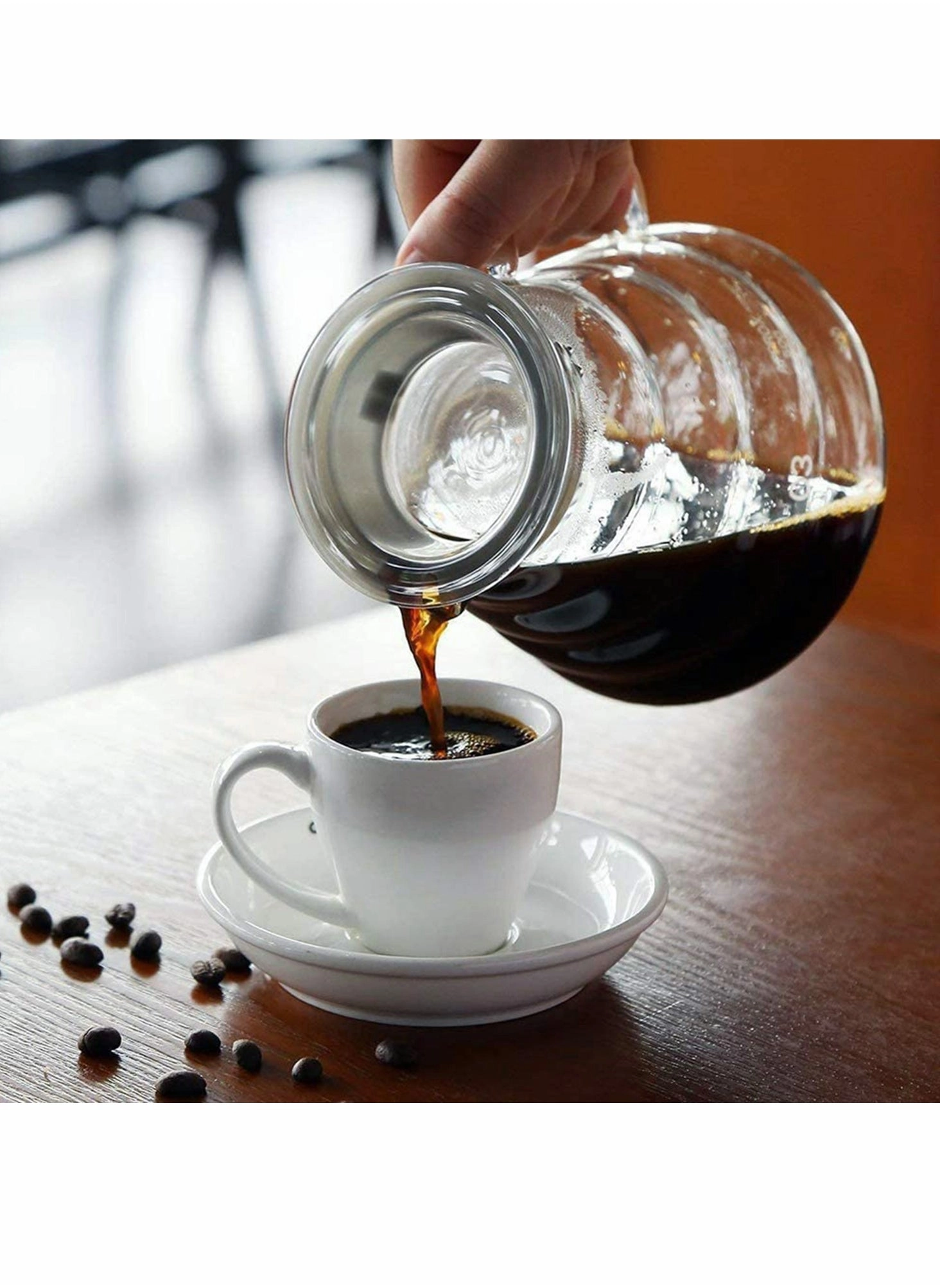 Glass Coffee Carafe - 0.8 Liter