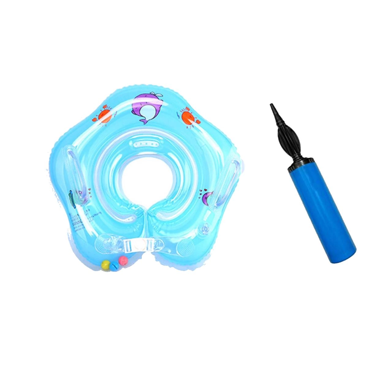 Pikkaboo Iswimsafe Infant Neck Floater - Blue Inflator