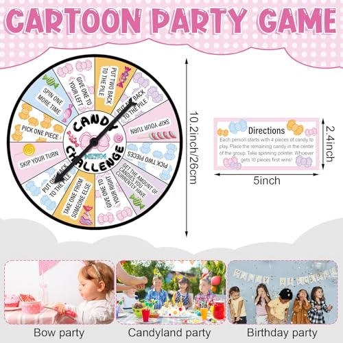 Candy Challenge Game Spinner - English 12 years and up
