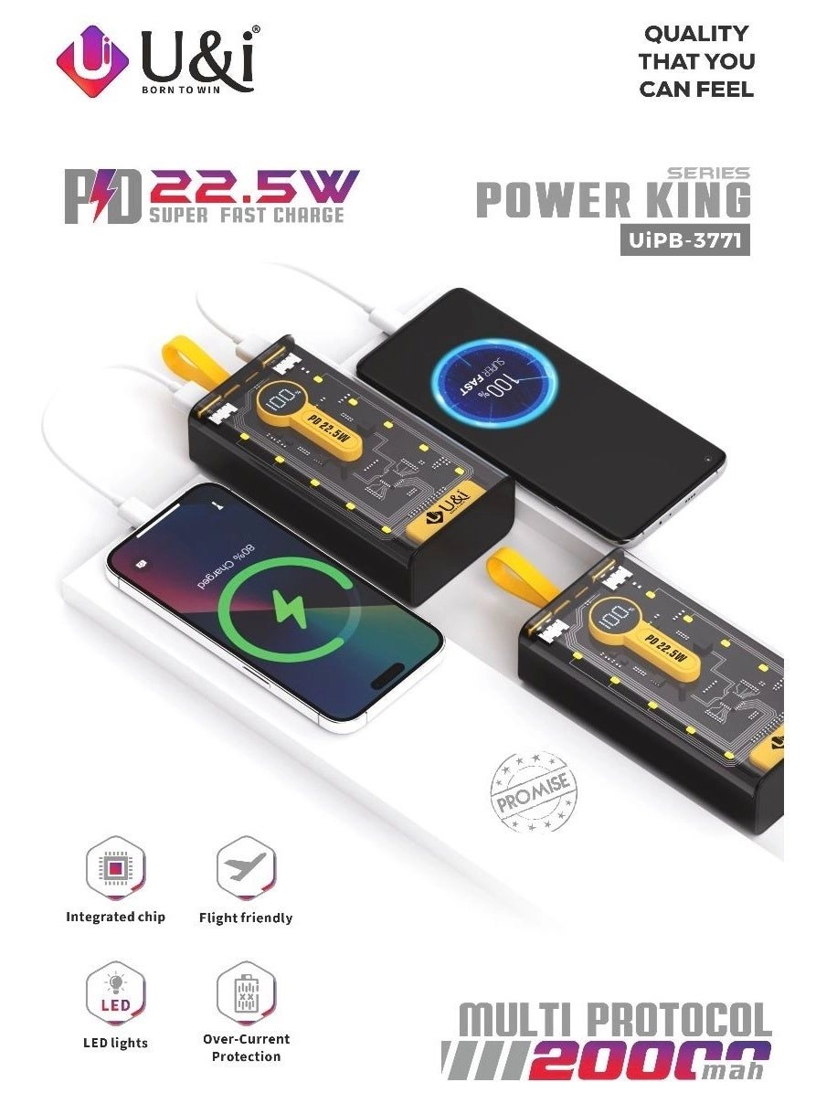 UiPB-3771 - 20000mAh 22.5W Fast charging