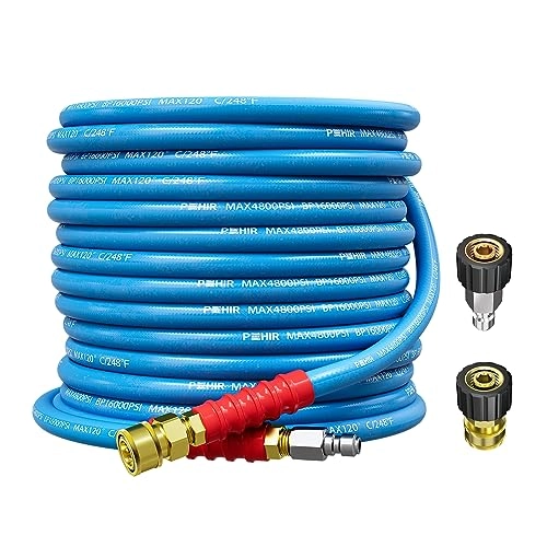 POHIR Pressure Washer Hose - 50FT 3/8" 4800 PSI