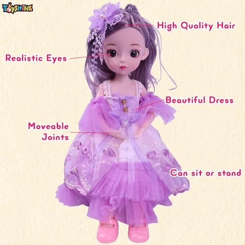 Cute Doll - 12-Inch Plastic Wedding Dress Ages 3+