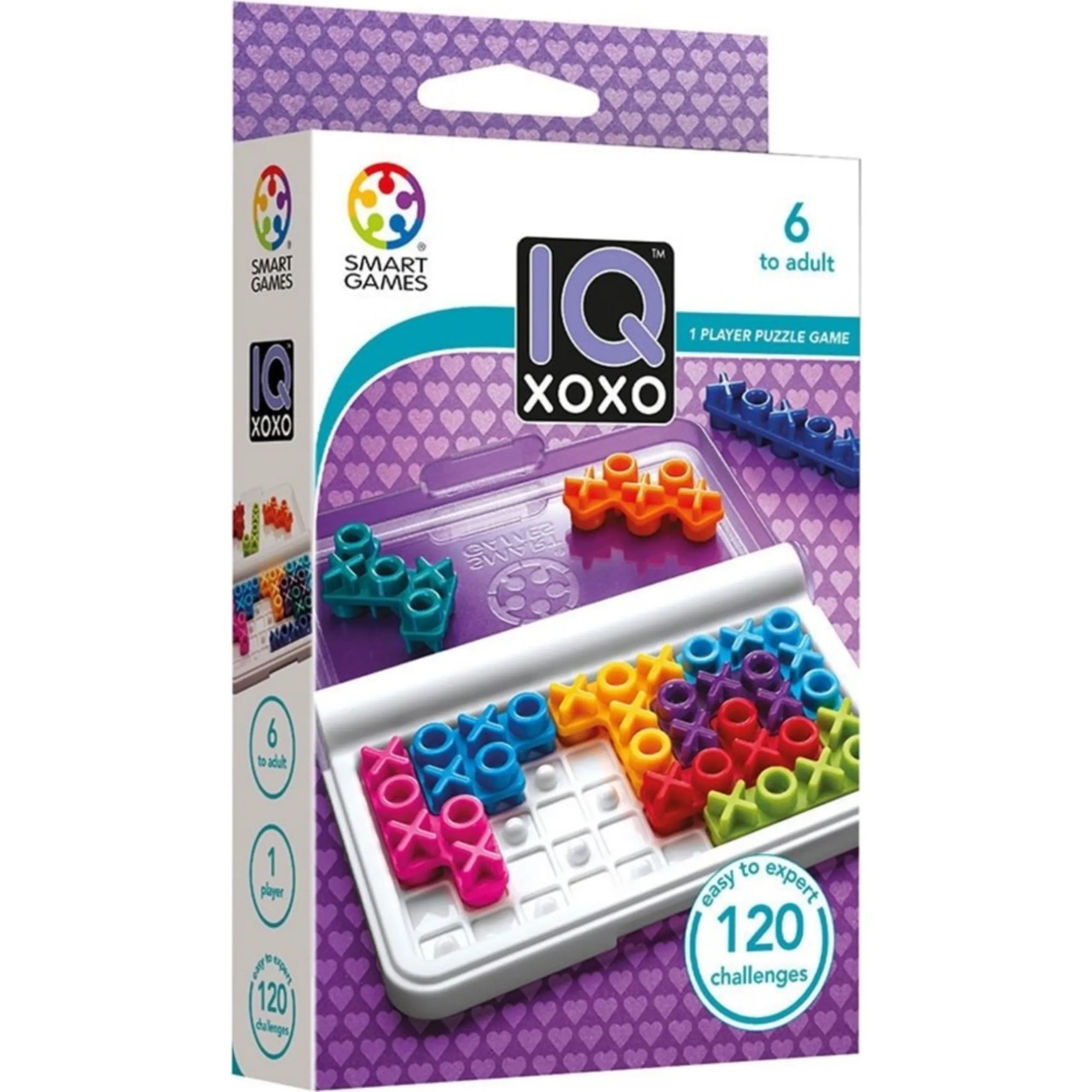 SmartGames IQ XOXO - Single-player 60 Challenges