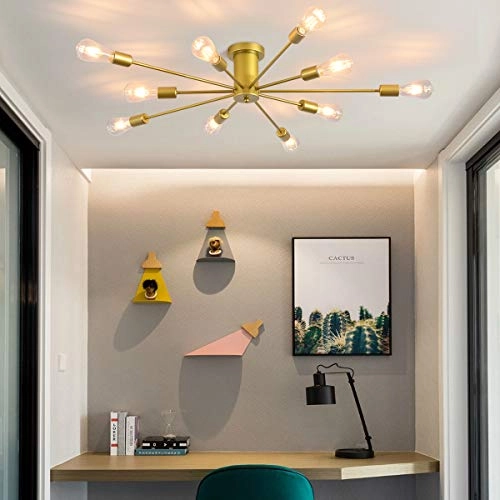 Sputnik Ceiling Chandelier - Dimmable