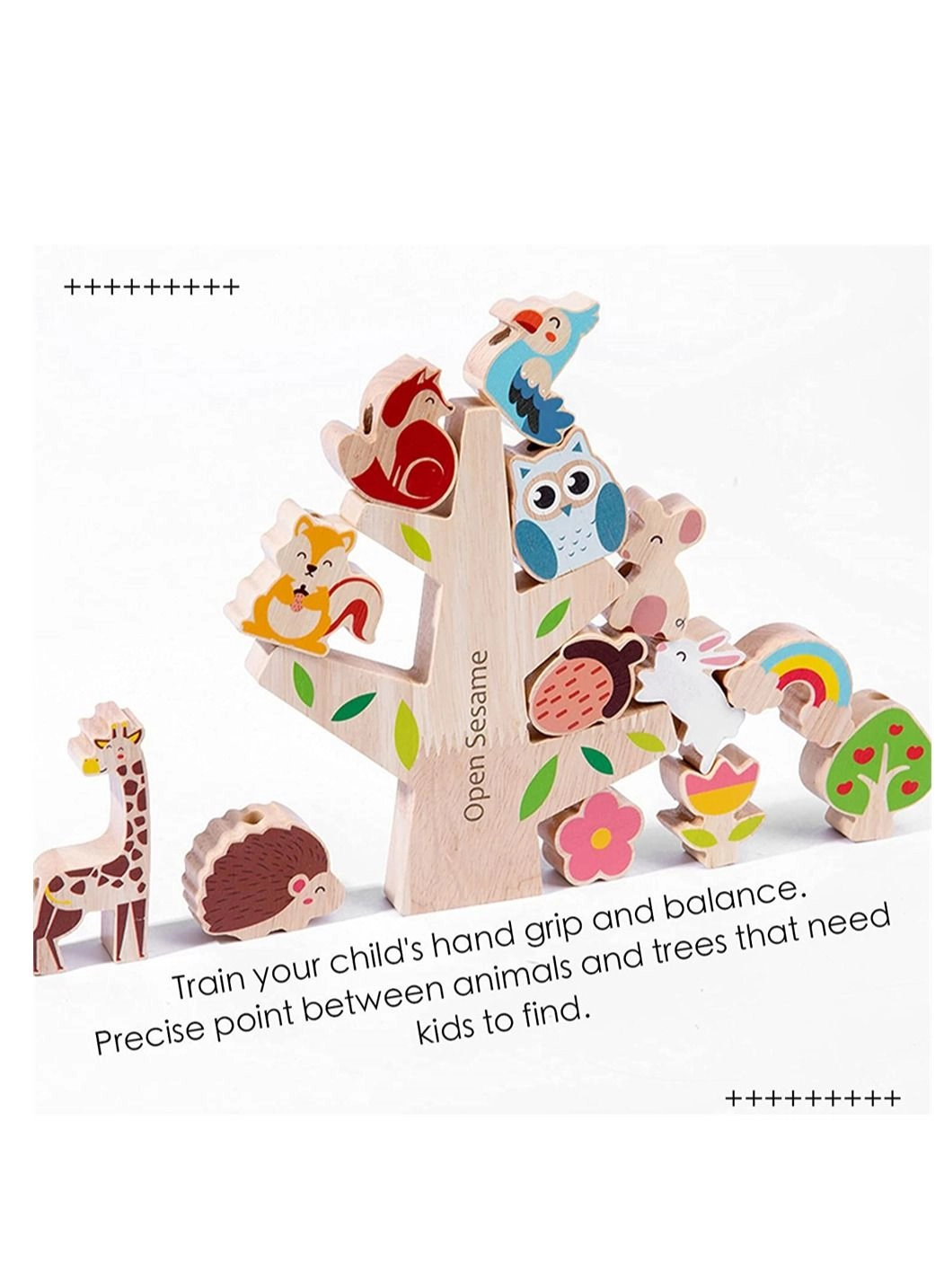 Animals Wooden Stacking Blocks - 2-4 years 10 pieces