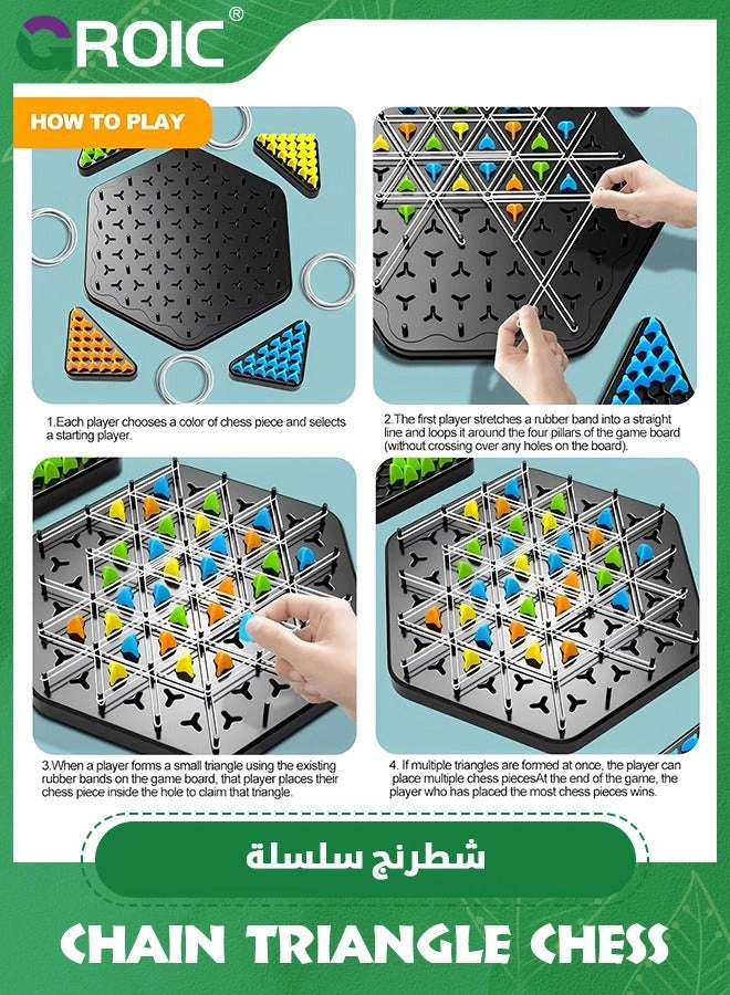 Chain Triangle Chess Game - Rubber Band Game