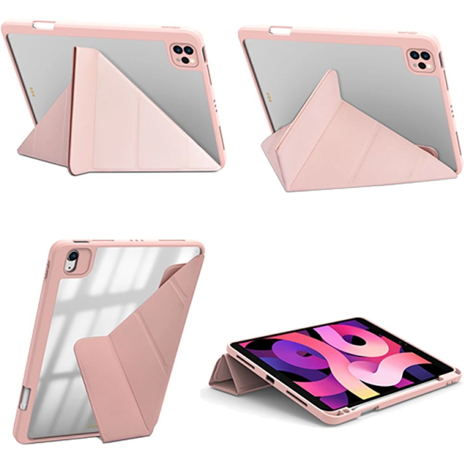 Tri-Fold Case with Pencil Holder for Apple iPad 10.2/10.5-inch