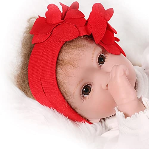 Reborn Baby Doll - 55cm Soft Silicone Limbs Cloth Body