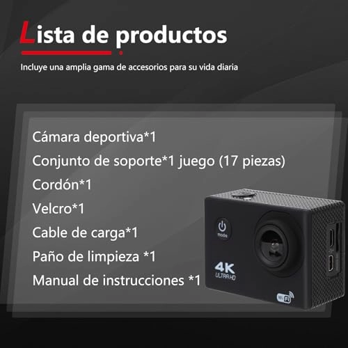 WiFi Action Camera 4K30