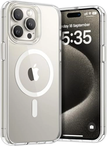 Case for iPhone 16 Pro Max Clear Back Phone Bumper Cover with MagSafe for iPhone 16 Pro Max