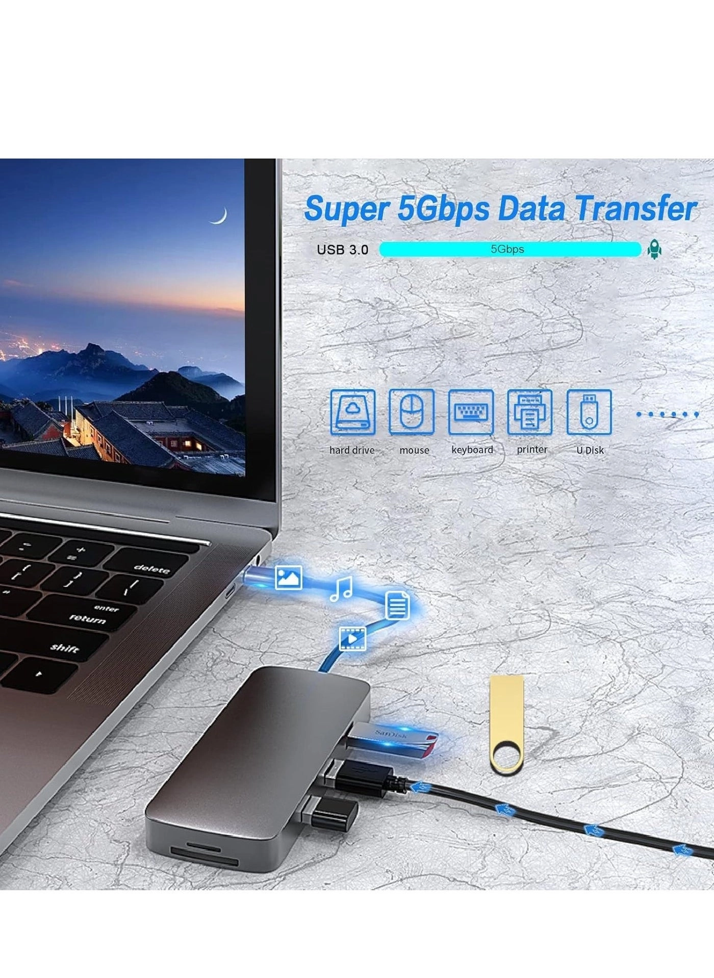 USB C Hub Docking Station