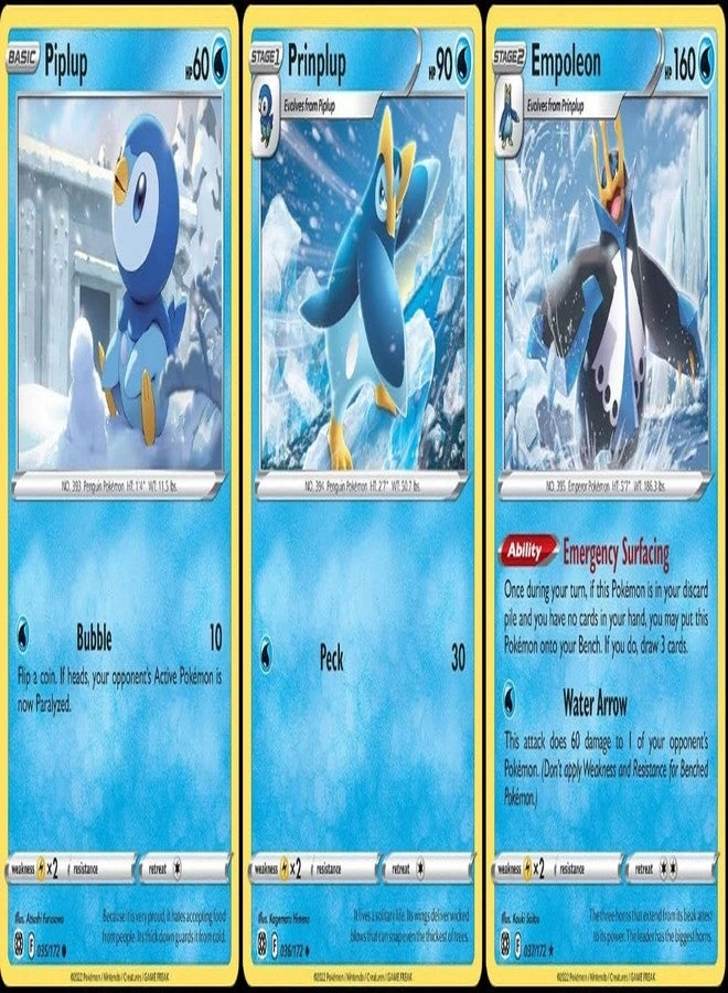Pokémon Empoleon 037/172 Brilliant Stars - 3pcs