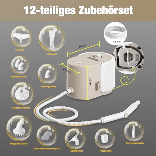 Steam Cleaner - 5 bar 1.5L