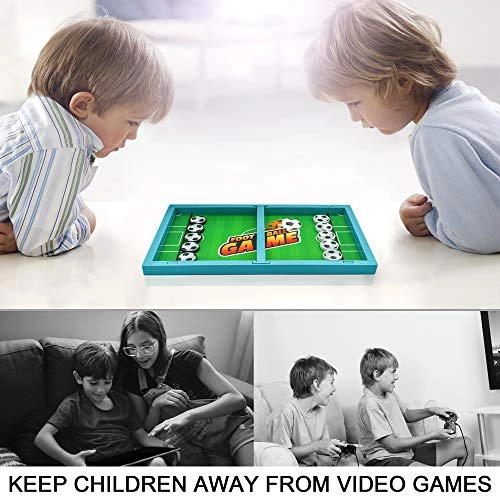 Fast Sling Puck Game - Table Football Green