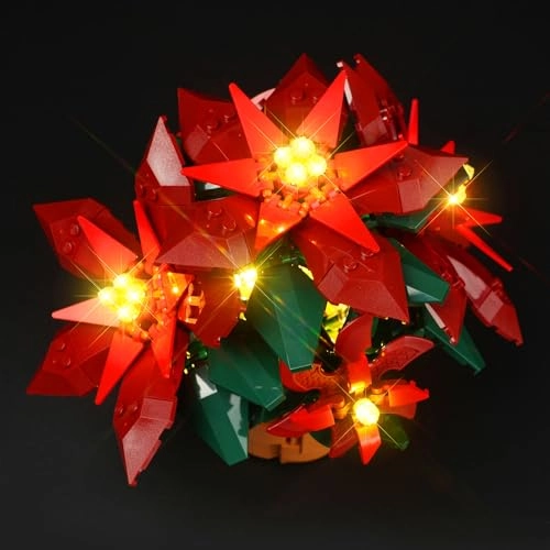 LED Light Kit for LEGO Poinsettia 10370 - Plastic 5V