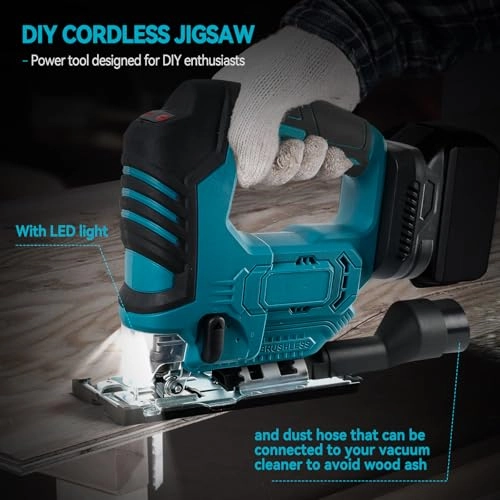 Cordless Electric Jigsaw - 500W