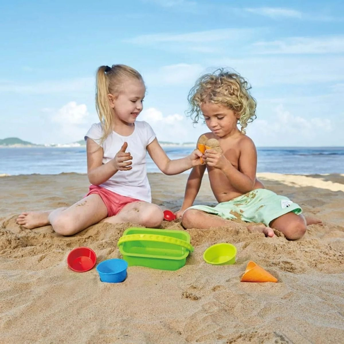 Ice Cream Shop Beach And Sand Toy Set - 8pcs Multi Colour