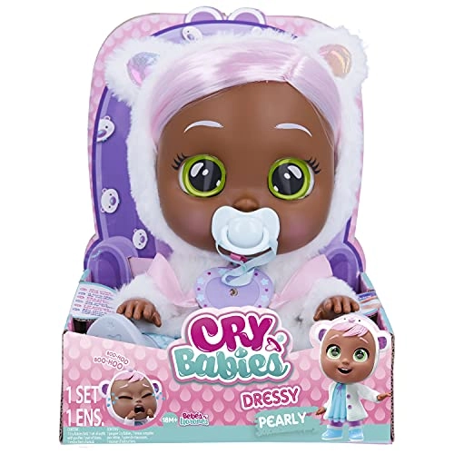 Pearly Baby Doll - 12" Pastel Pink Hair Blue Dress Ages 18+