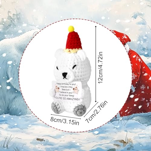 Polar Bear Positive 10 cm Crochet