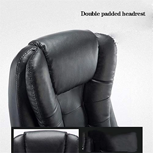 Desk Chair - PU Leather Brown High Back