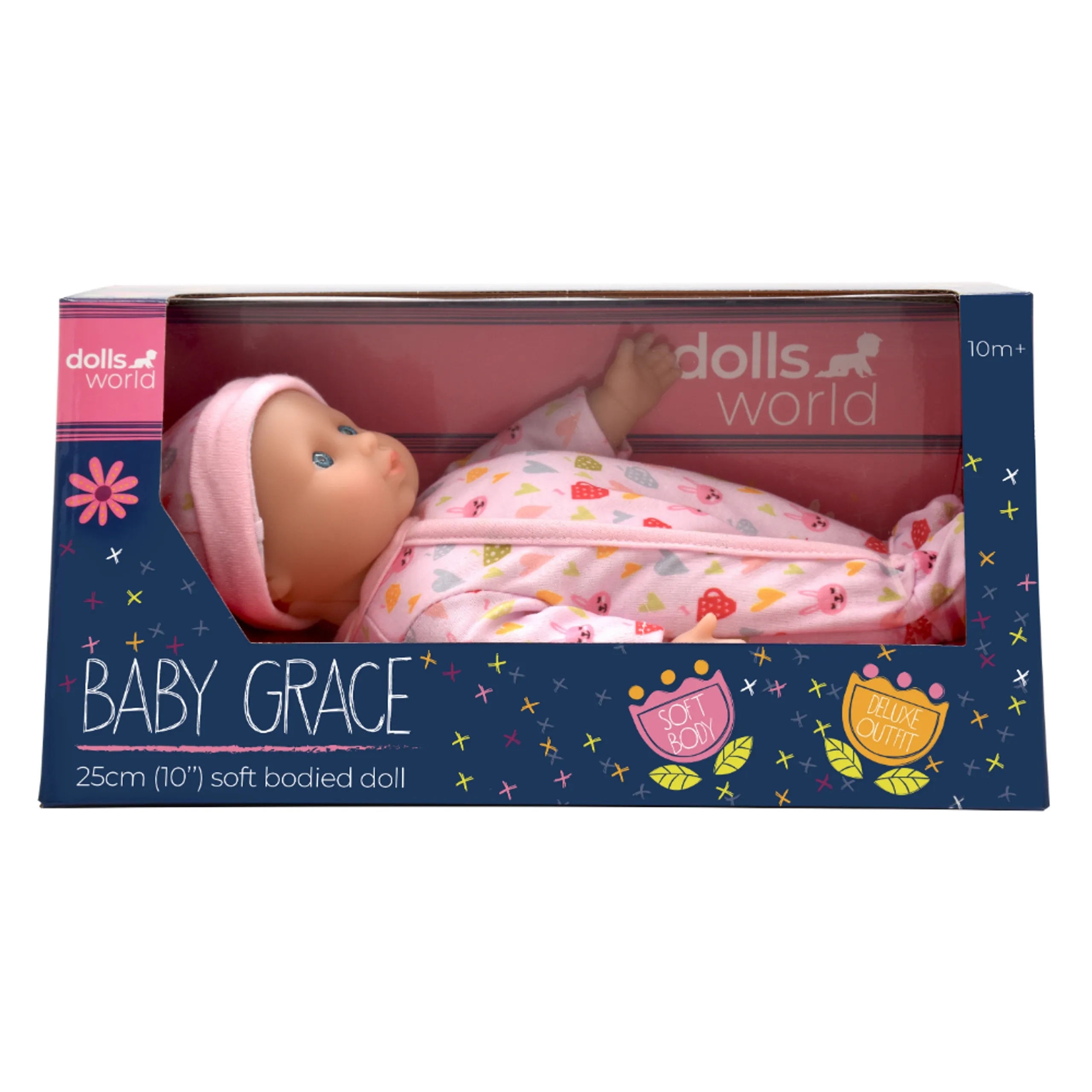 Baby Grace Soft Doll - 10-Inch Vinyl Limbs