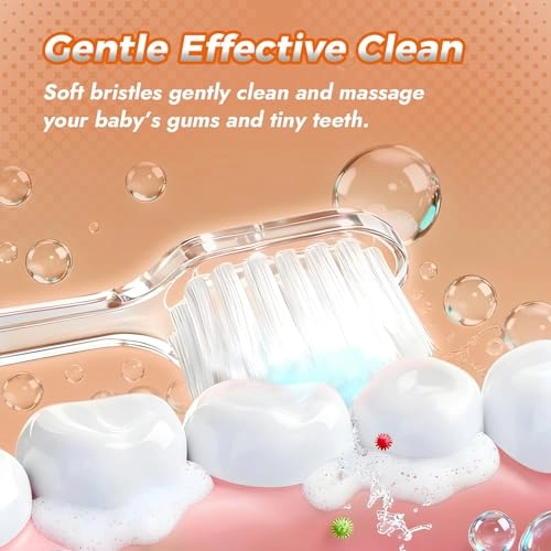 Toddler Sonic Electric Toothbrush - Cute Reindeer Cover Smart LED Timer 2 Brush Heads