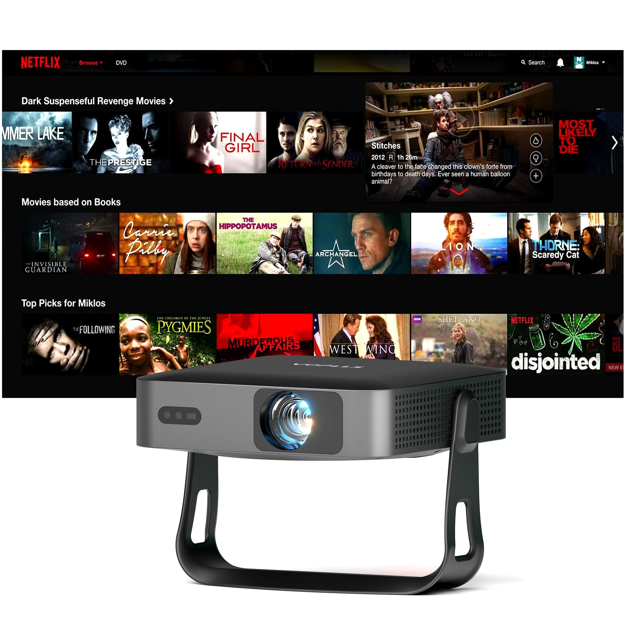 Mini Projector 200 ANSI lumens 1920 x 1080