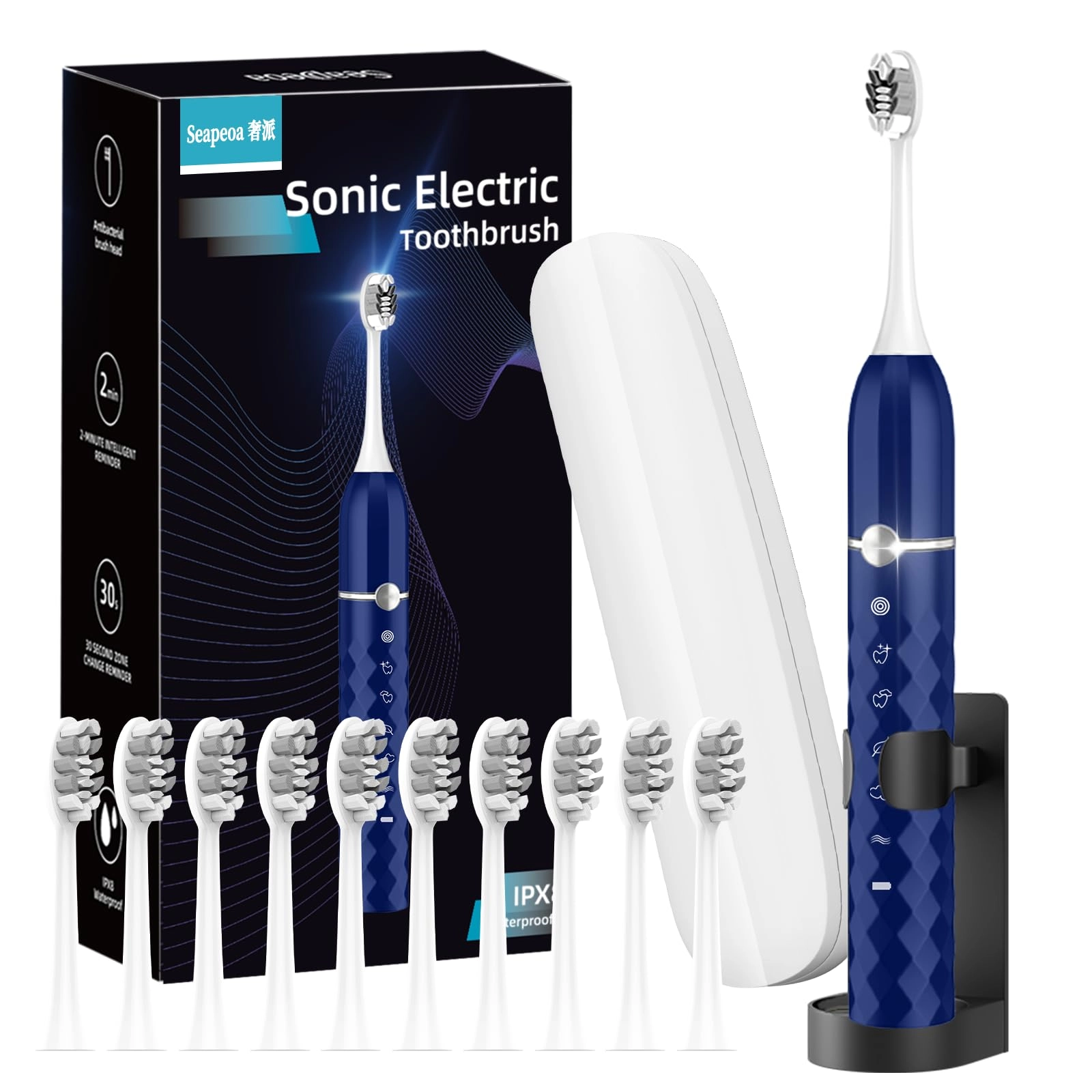 Seapeoa A6S - 10 Brush Heads 42,000 VPM