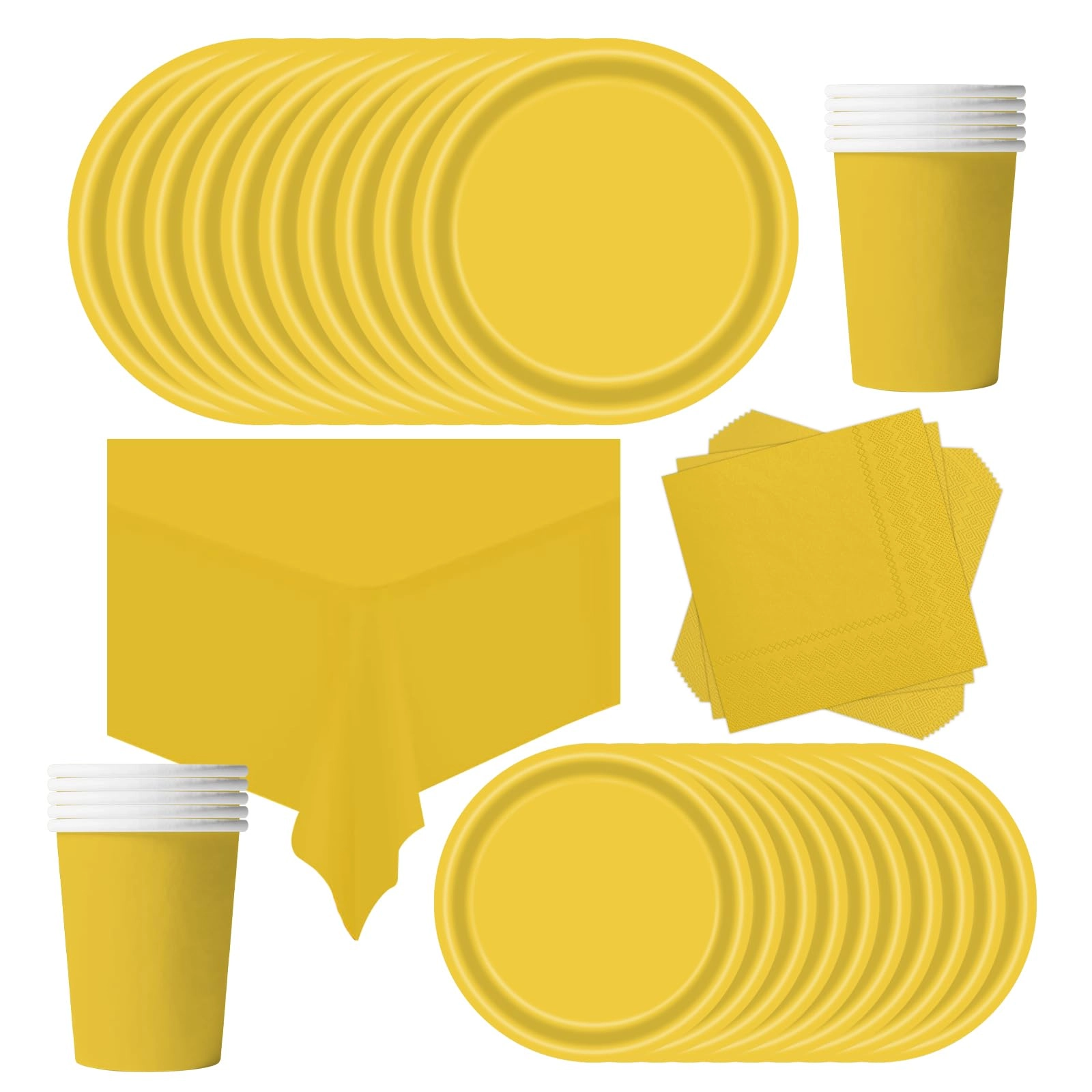 POPOYU Party Paper Tableware Set - 69Pcs Festive Celebrations, Themed Parties