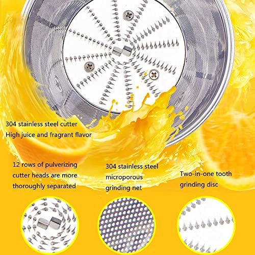 Wide Chute Slow Masticating Juicer Extractor - 250 watts 500 Milliliters