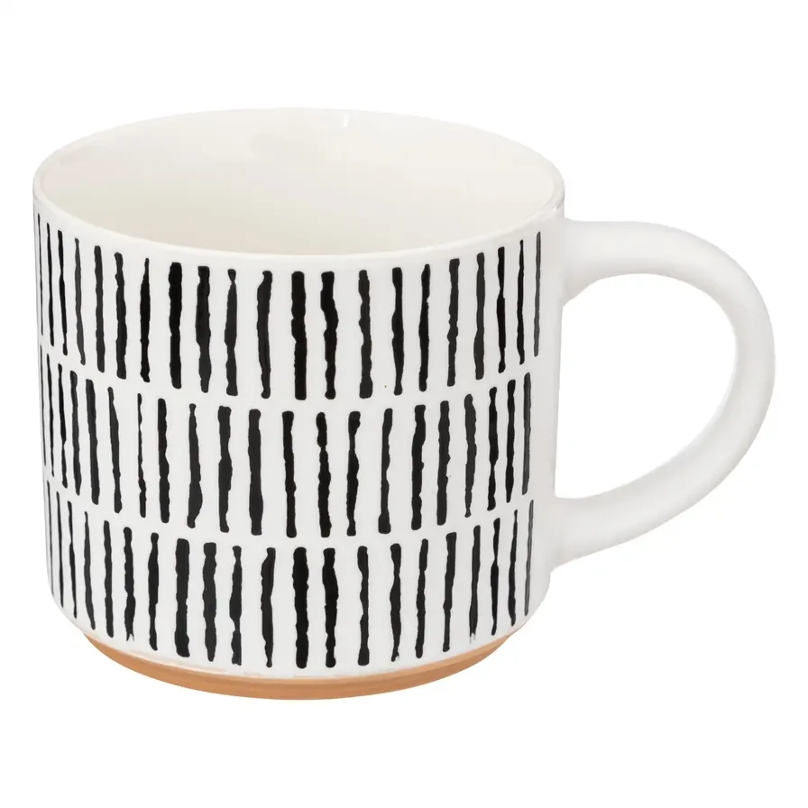 New Bone China Mug - Assorted colors/designs 460 ml