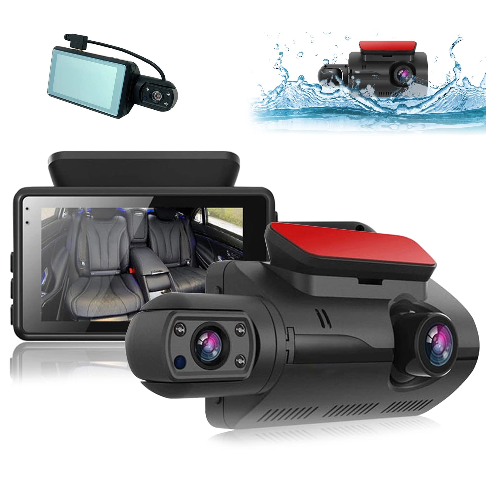 BOHISEN Dual Dash Cam - 1080p 30fps