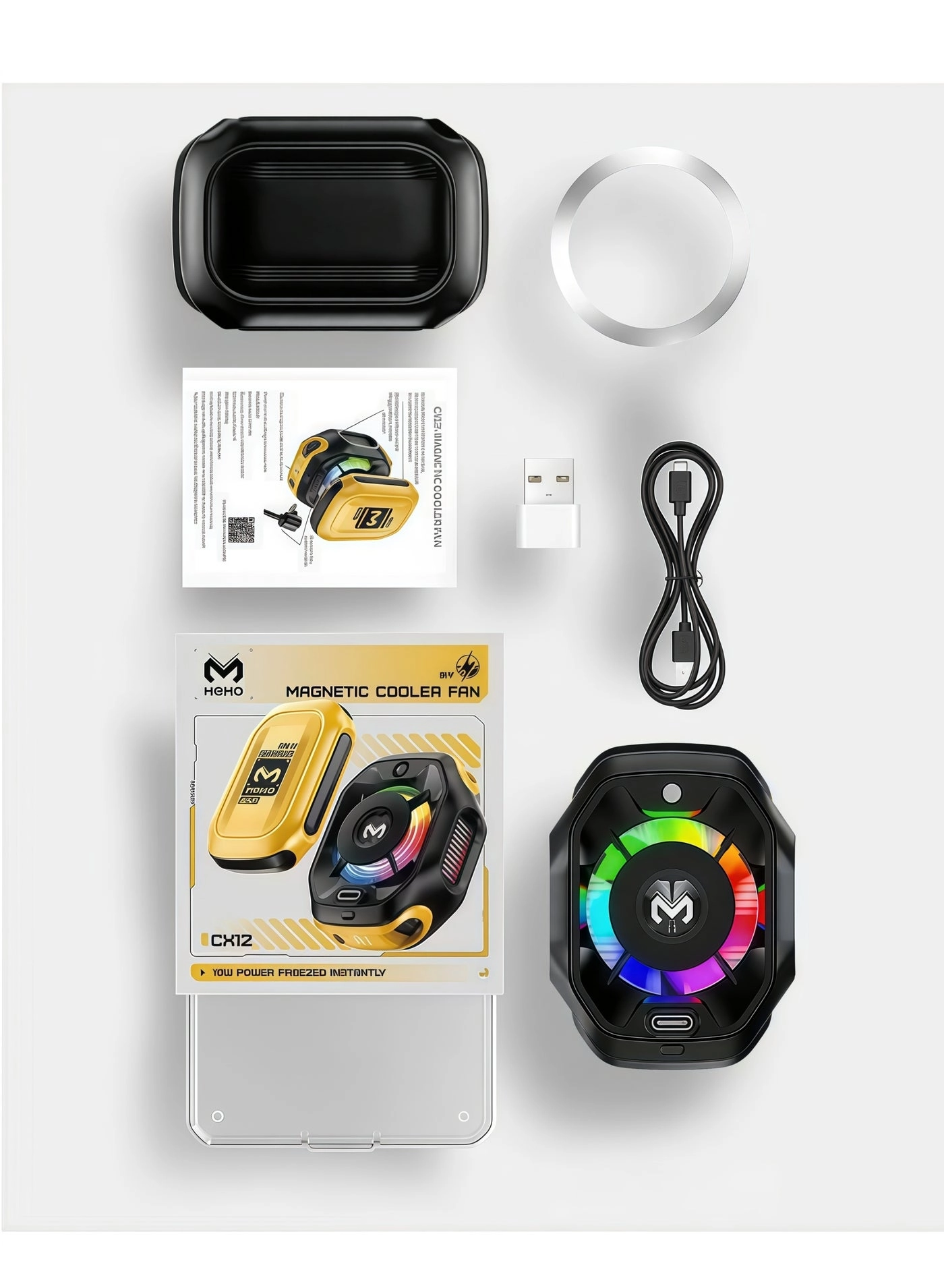 Wireless Magnetic Phone Cooler - 2000 mAh Battery Display Portable