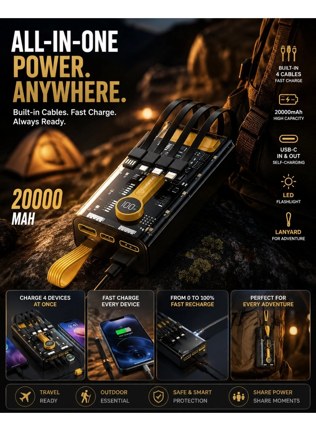 Tanmashi KB23-2/2W - 20000mAh 22.5W