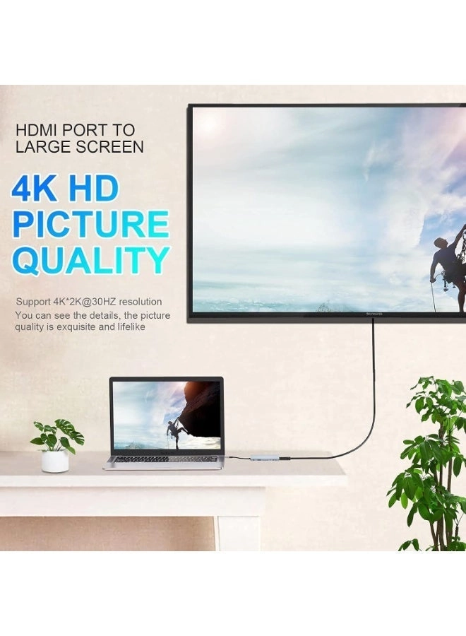 11-in-1 USB-C Hub Docking Station - USB-C MacBook & Type-C Laptop