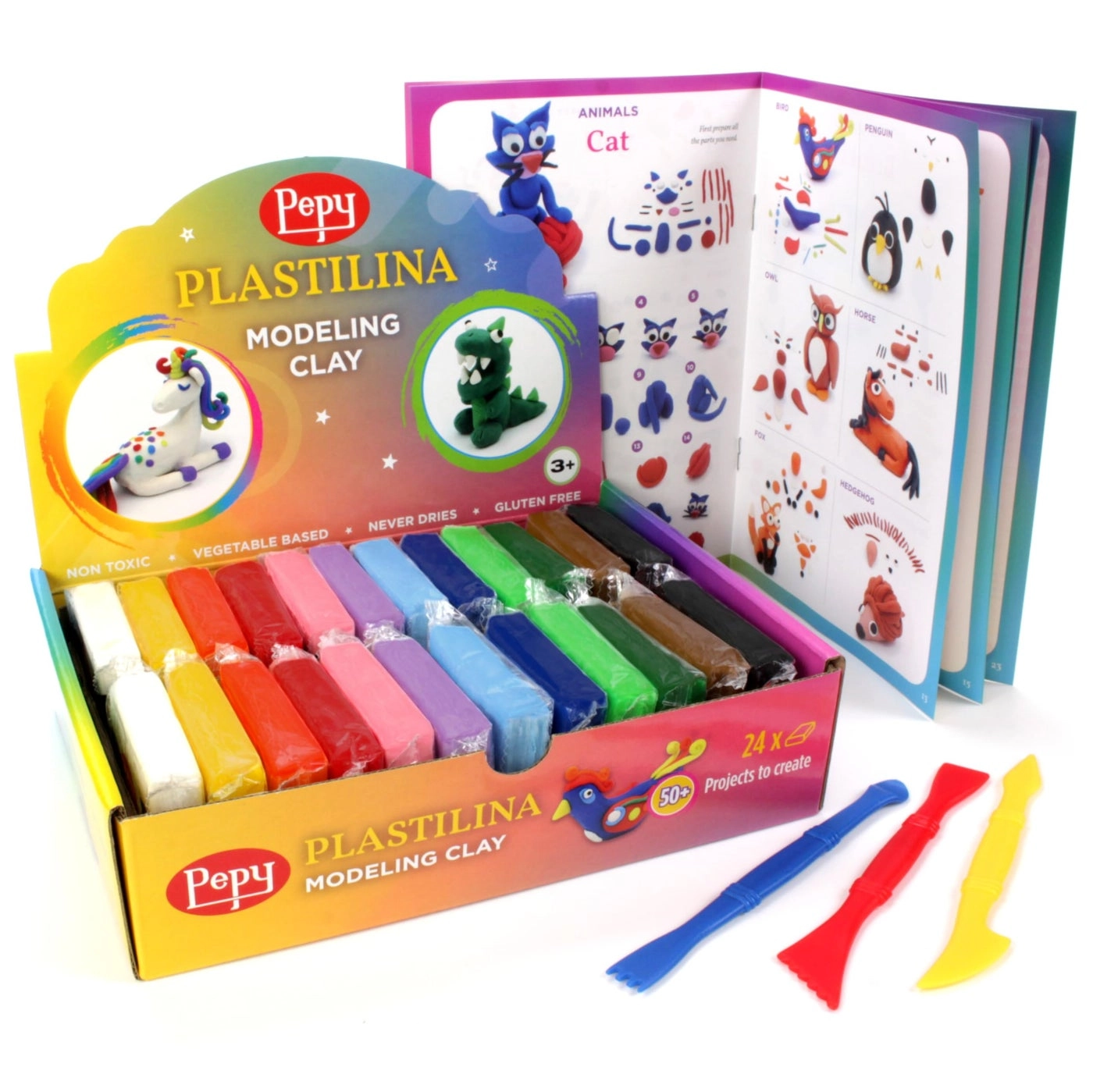Pepy Plastilina - VEGETABLEBASED 24 Bars Gift Set