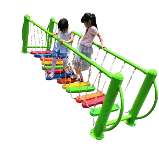 Kindergarten all-steel thrilling swing bridge - 300 x 70 x 80 cm Suitable for 3 years and above